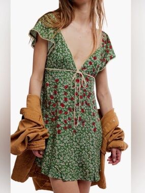 Ladybug Printed Mini Dress